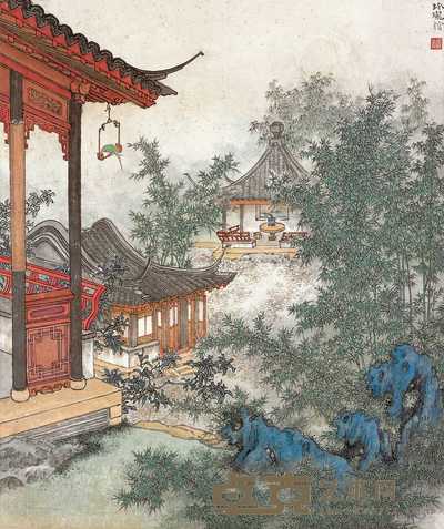 张晋 玲珑馆 立轴 49×41cm